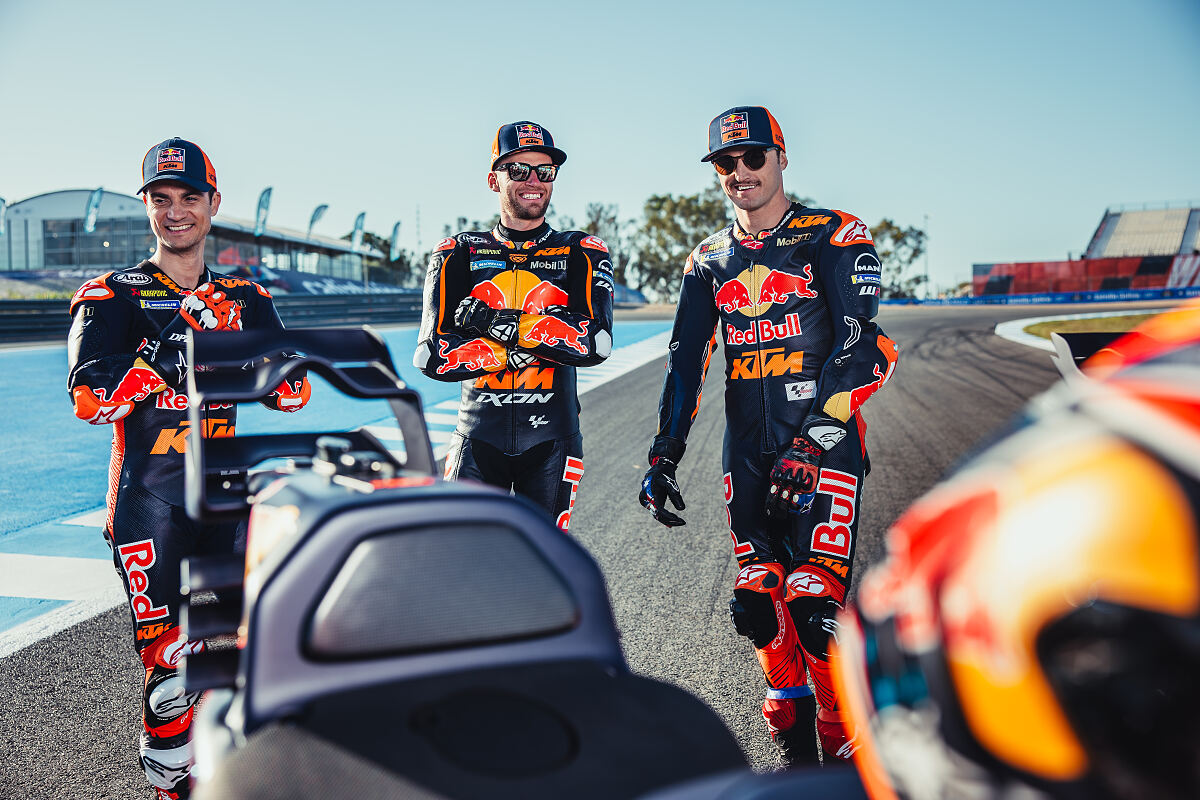 Red Bull KTM and Mobil 1 gold anniversary livery