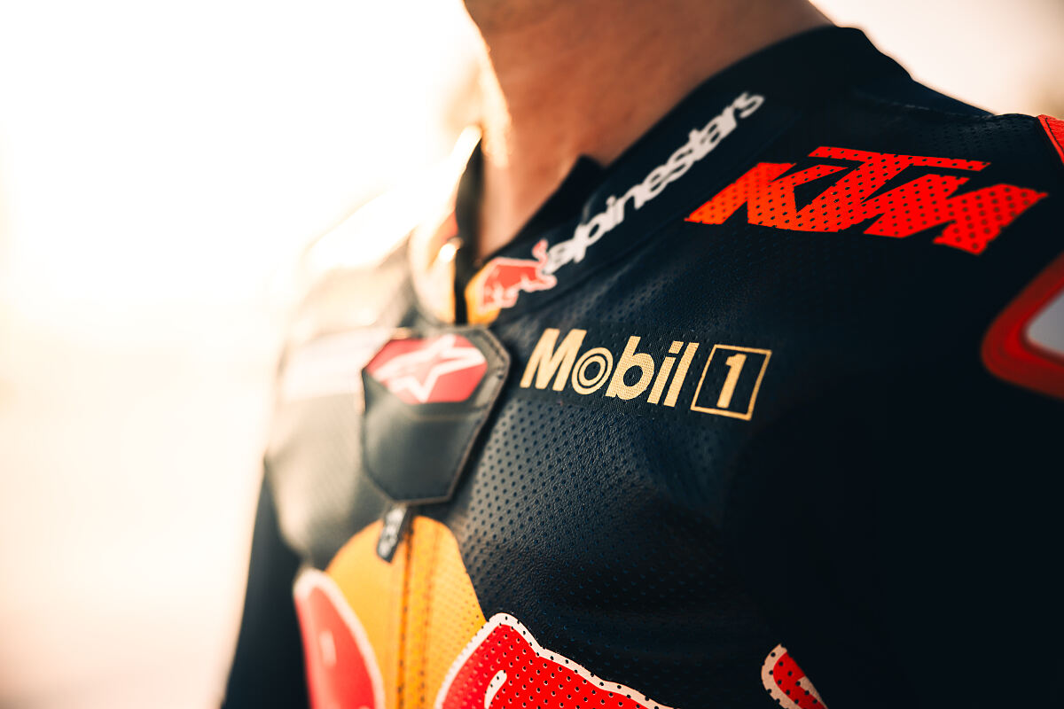 Red Bull KTM and Mobil 1 gold anniversary livery