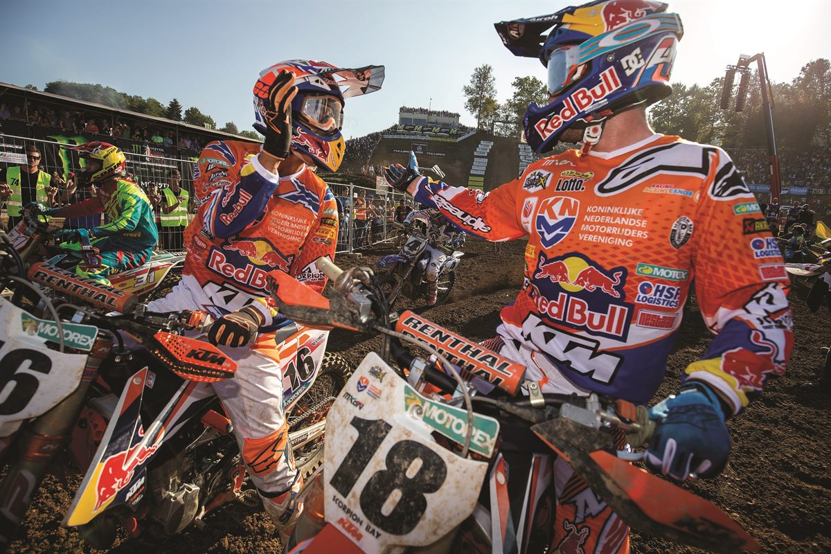 Glenn Coldenhoff & Jeffrey Herlings KTM 450 SX-F MXoN Maggiora 2016