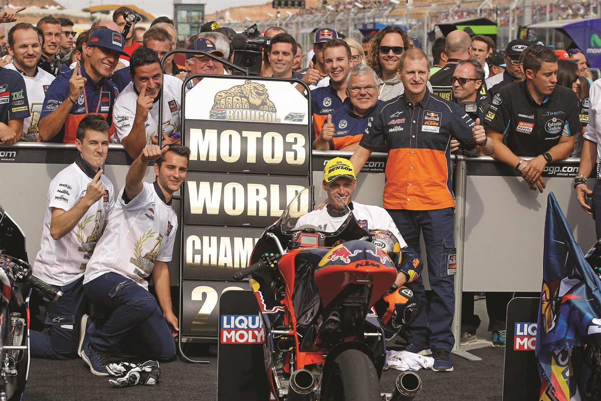 Brad Binder Moto3 World Champion 2016