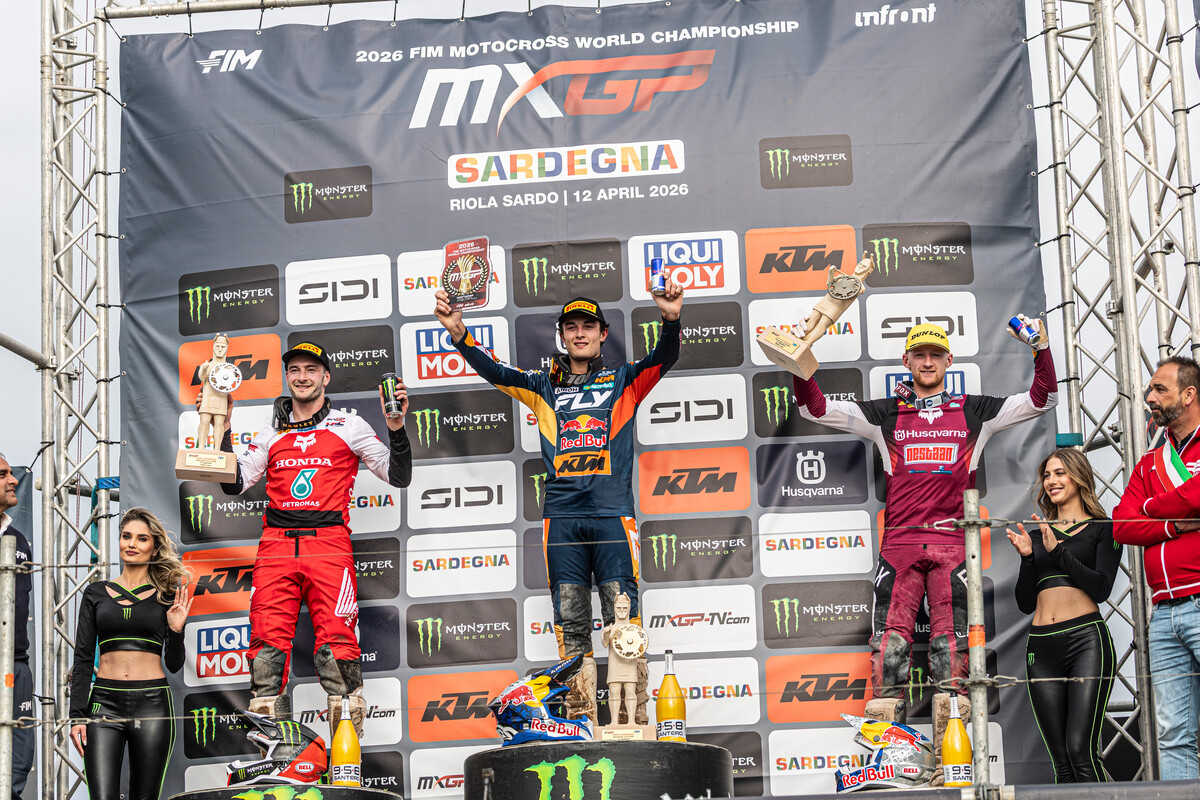 MXGP podium 2026 Sardinia