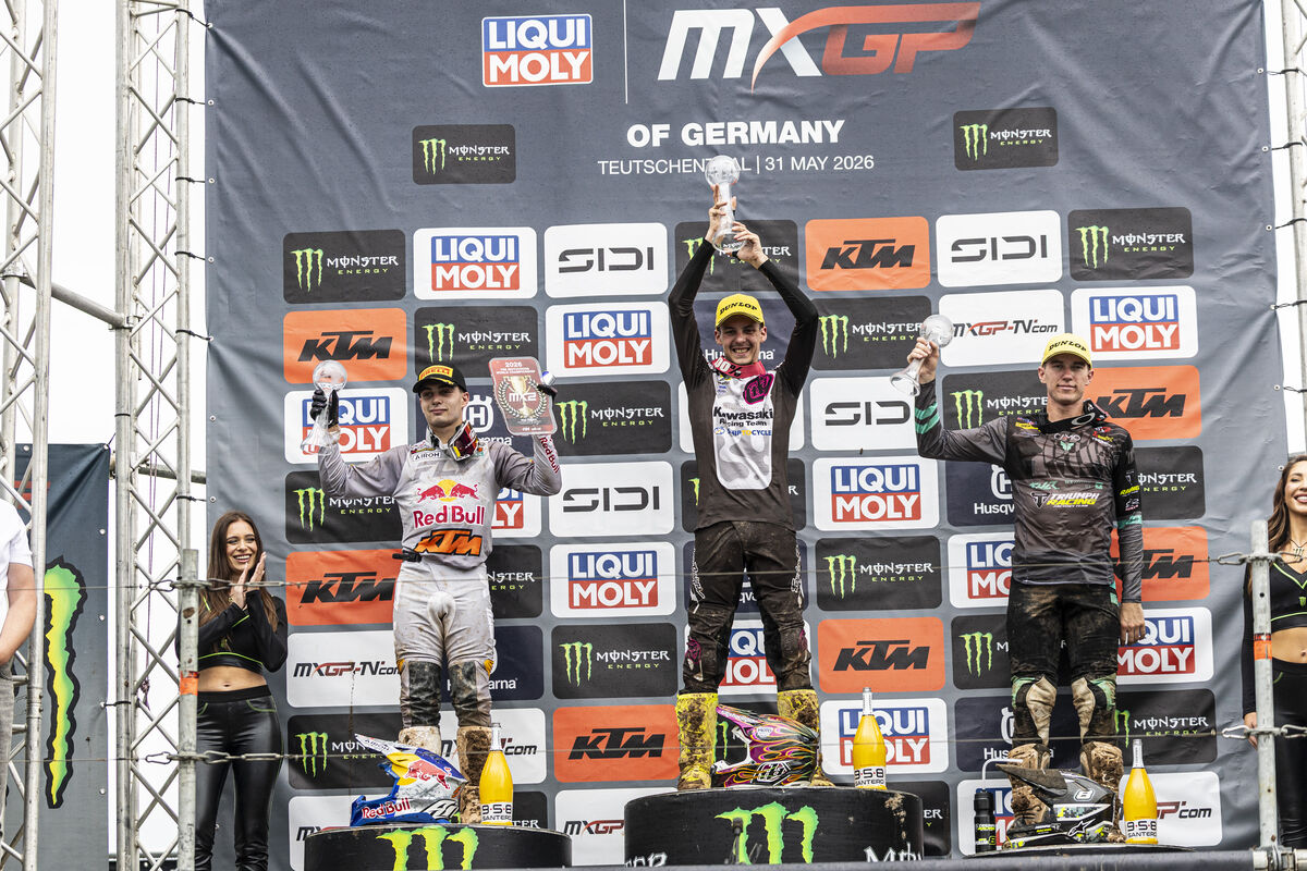 MX2 podium Grand Prix of Germany