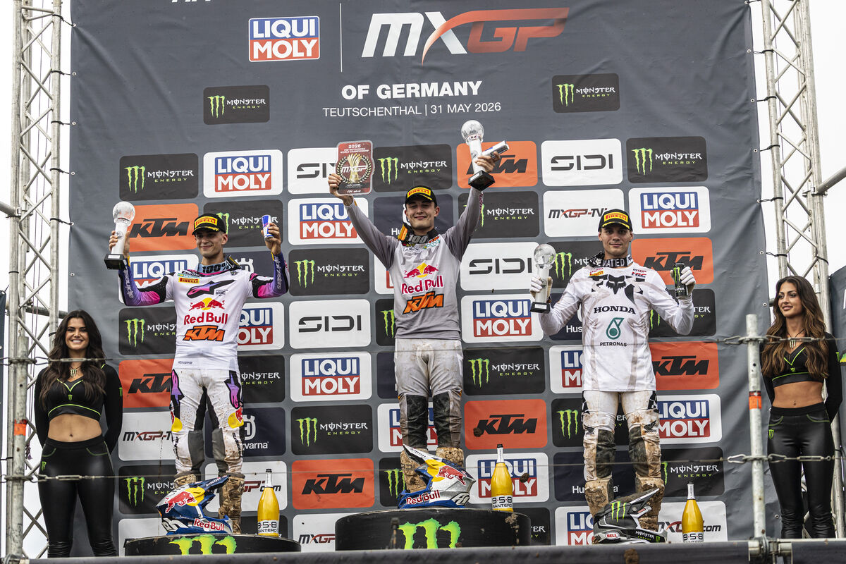 MXGP podium Grand Prix of Germany