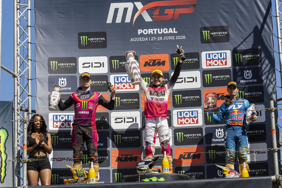 MX2 podium Grand Prix of Portugal