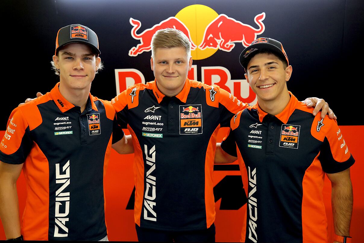 Collin Veijer and Jose Antonio Rueda and Niklas Ajo 2026 Moto2