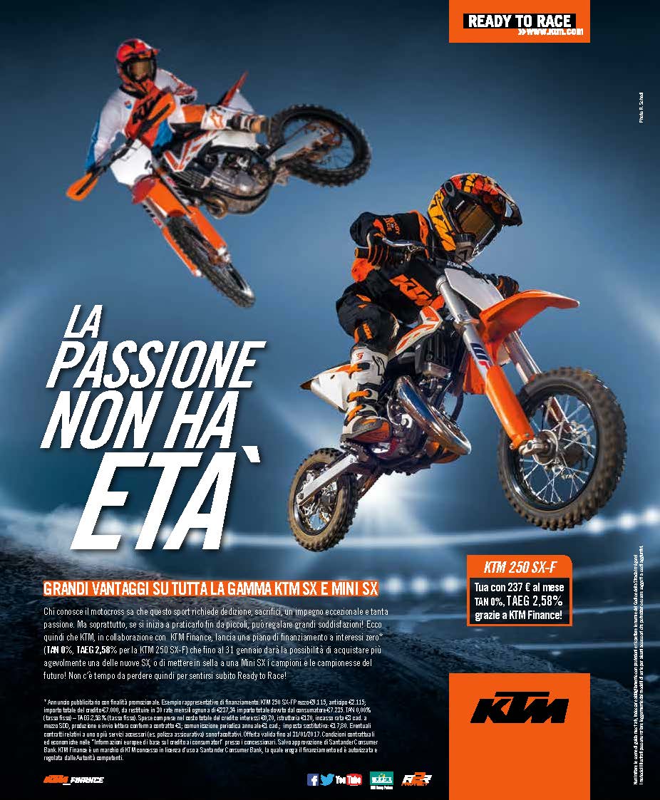 KTM SX MiniSX Promo Finance Tasso 0