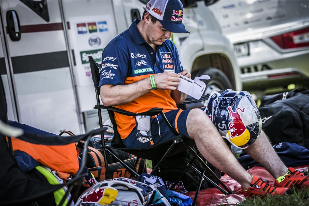 Matthias Walkner Bivouac Dakar 2017