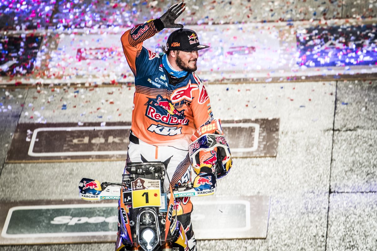 Toby Price KTM 450 RALLY Podium Dakar 2017