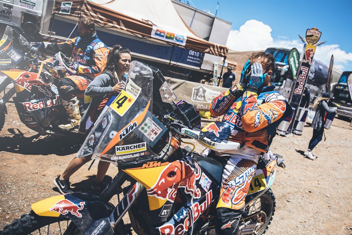 Sam Sunderland KTM 450 RALLY Dakar 2017