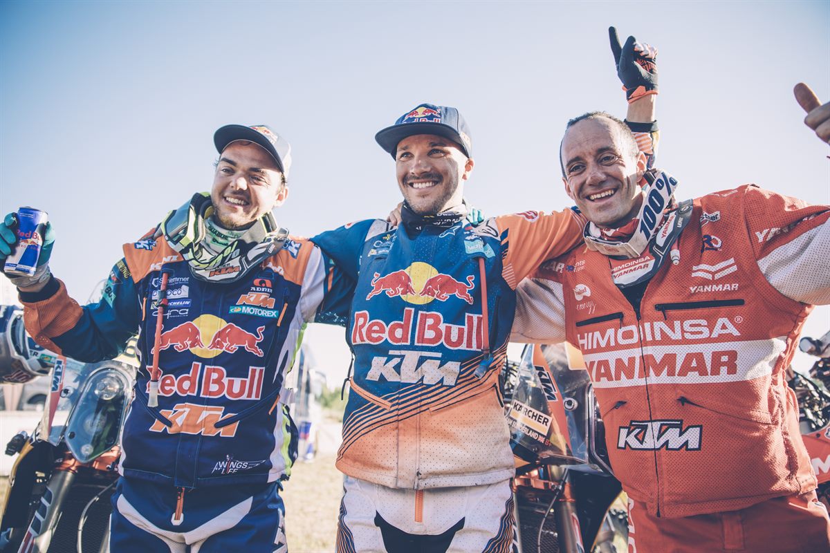 Matthias Walkner,  Sam Sunderland & Gerard Farres Guell Dakar 2017