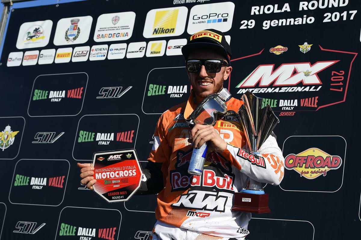 Tony Cairoli Podium Riola Sardo 2017