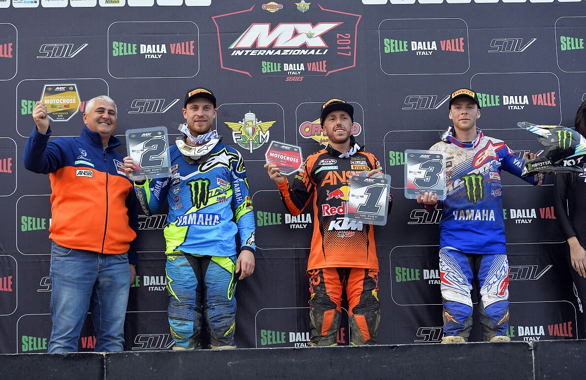 Tony Cairoli & Claudio de Carli Podium Malagrotta 2017