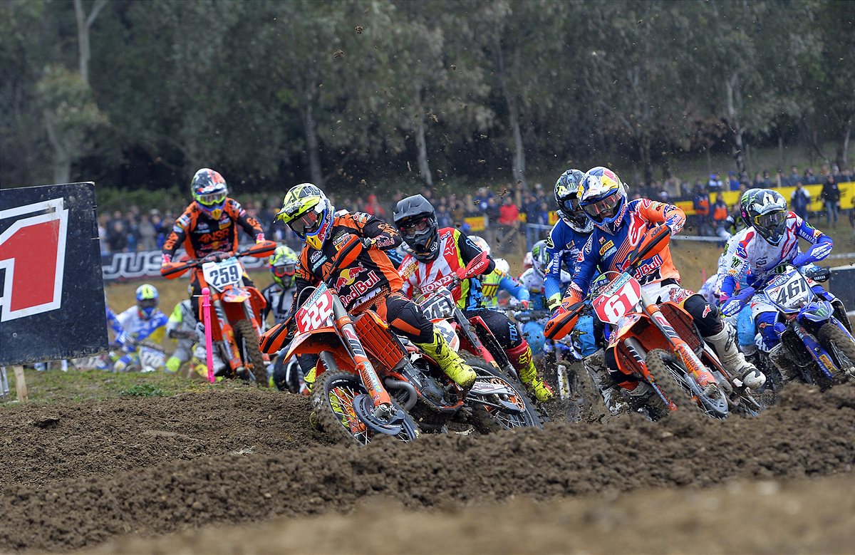 Tony Cairoli & Jorge Prado KTM 450250 SX-F Start Malagrotta 2017