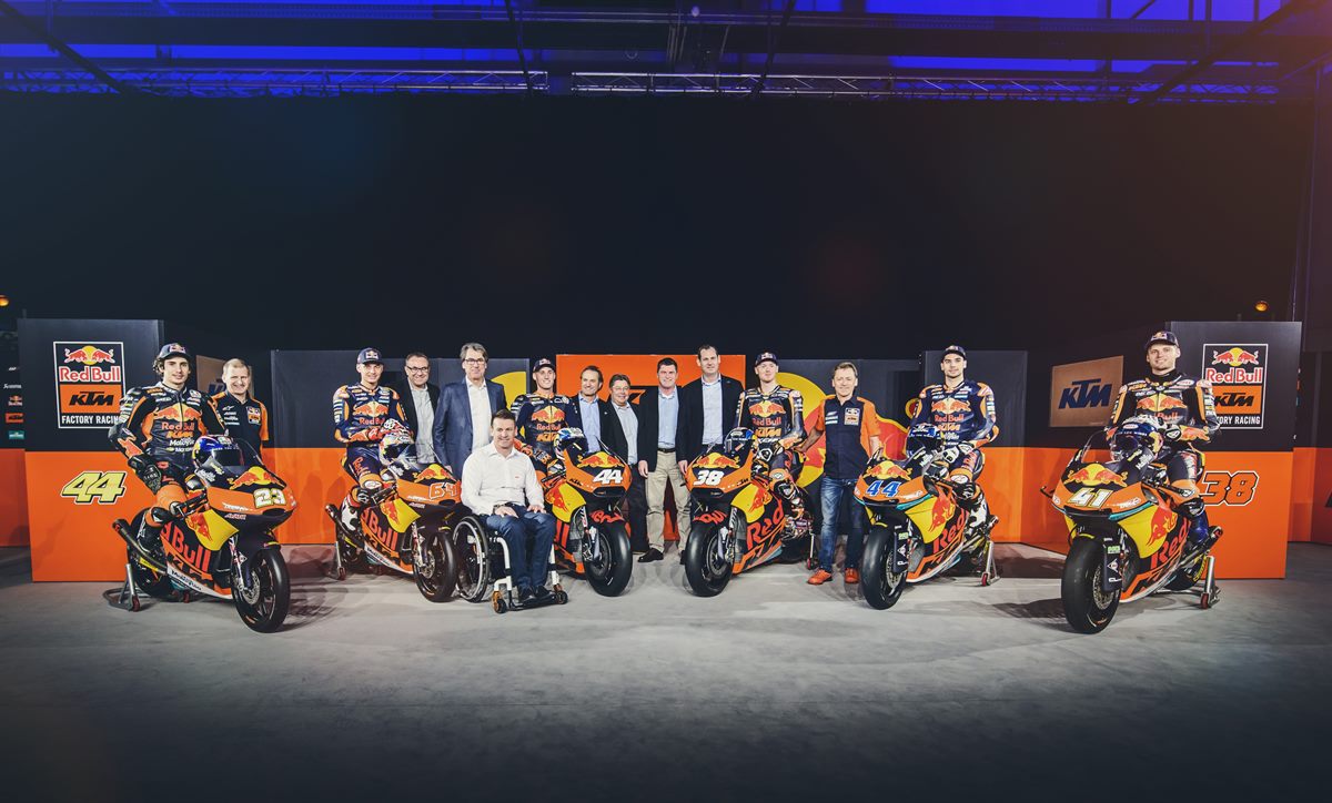 KTM Board & Red Bull KTM MotoGP Factory Racing Riders & Bikes 2017