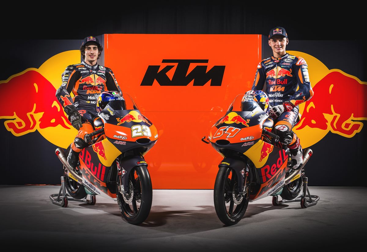 Niccolo Antonelli & Bo Bendsneyder KTM RC250 GP 2017