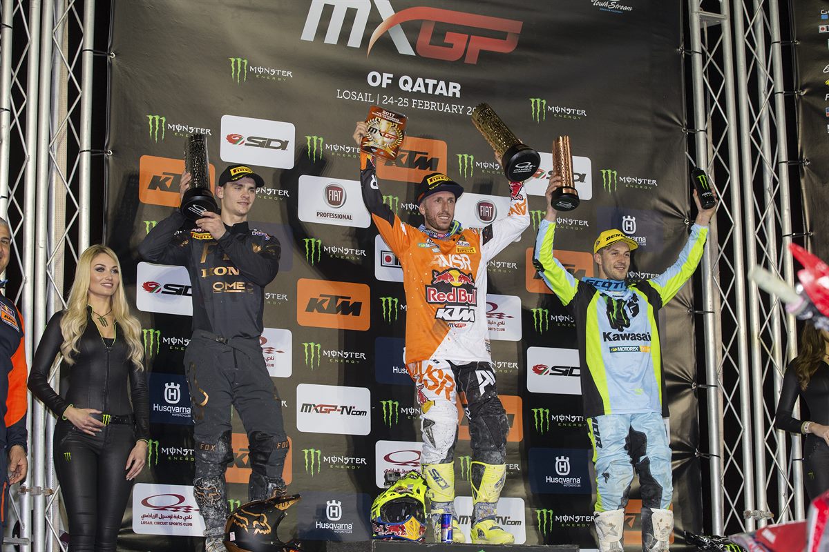 Tony Cairoli Podium Losail 2017