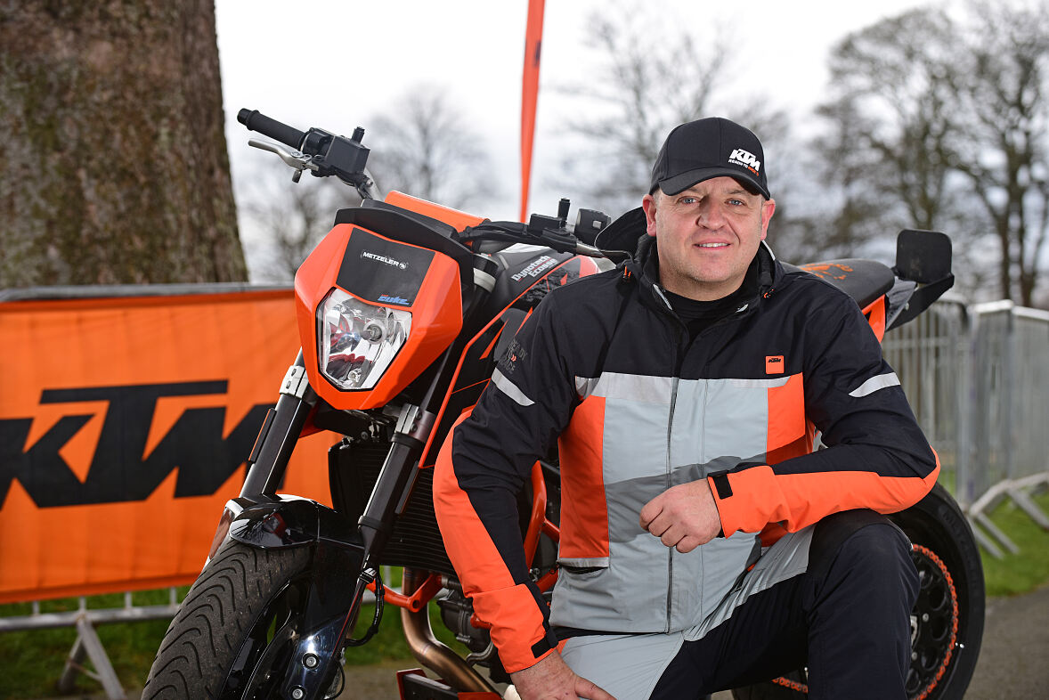 Kevin Carmichael KTM  Portrait with 690 DUKE
