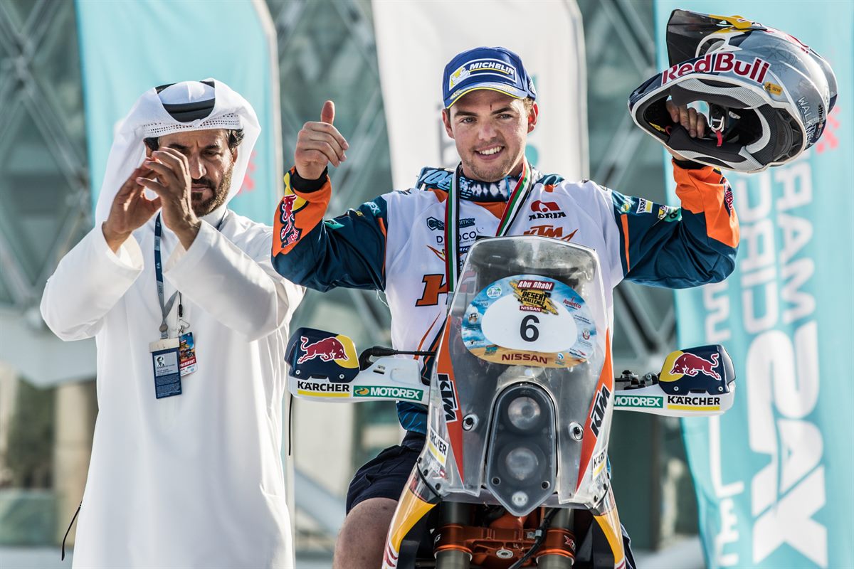 Matthias Walkner KTM 450 RALLY Podium Abu Dhabi 2017