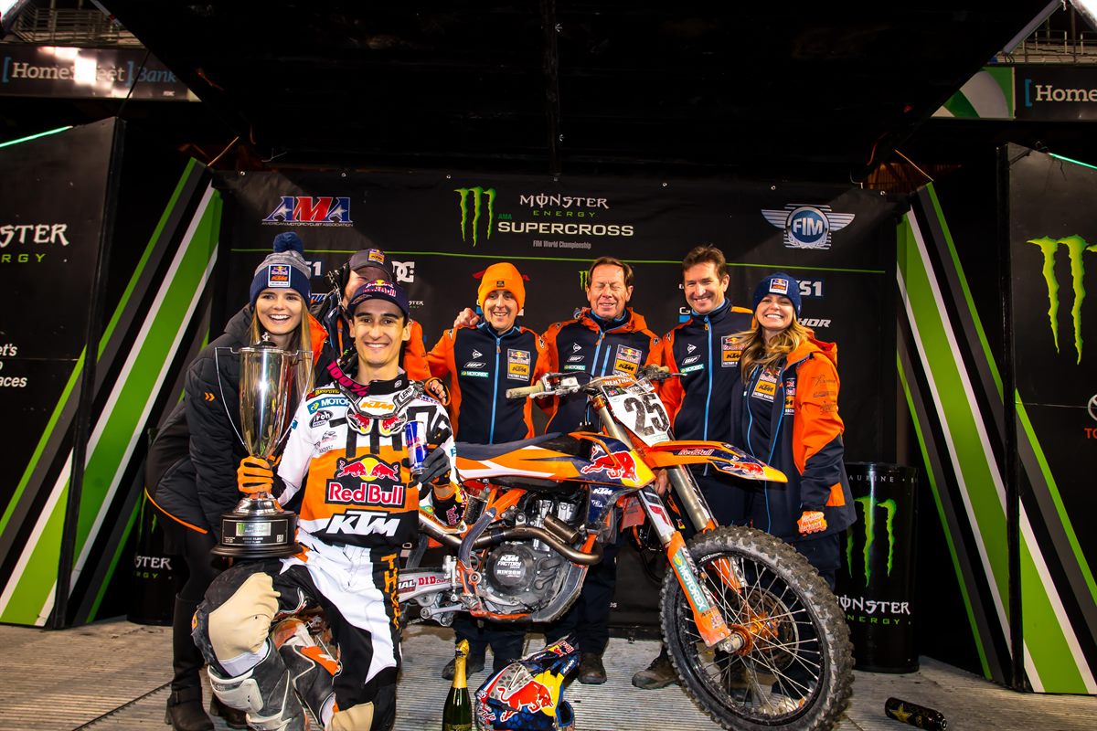 Marvin Musquin & Team KTM 450 SX-F Podium Seattle 2017