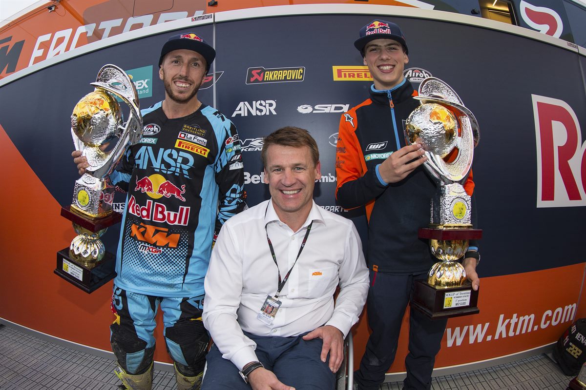 Tony Cairoli, Pit Beirer & Jorge Prado Paddock Pietramurata 2017
