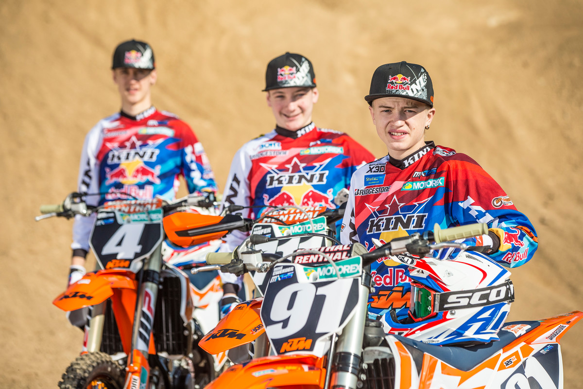 Mike Gwerder, Rene Hofer & Marcel Stauffer KTM 125 SX 2017