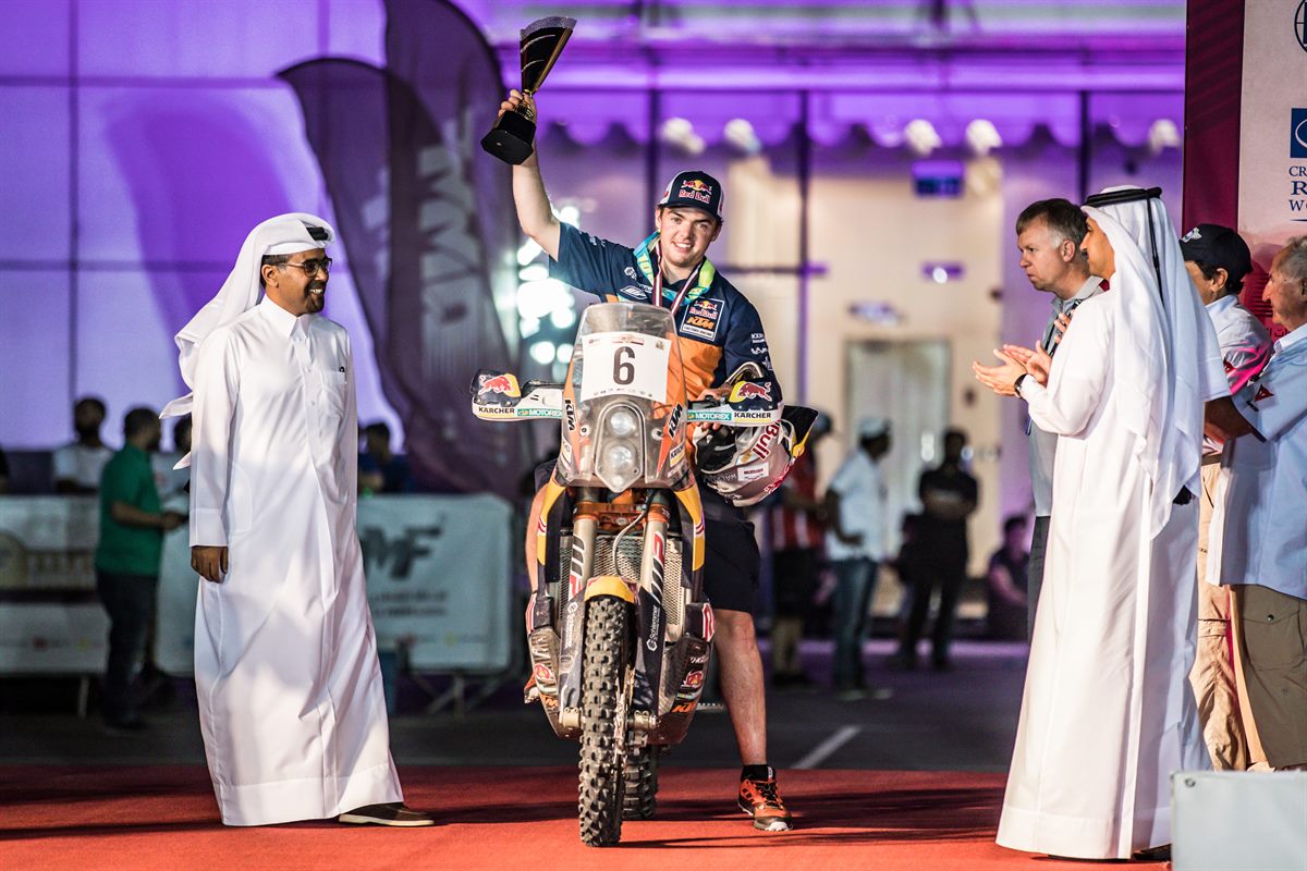 Matthias Walkner KTM 450 RALLY Podium Qatar 2017