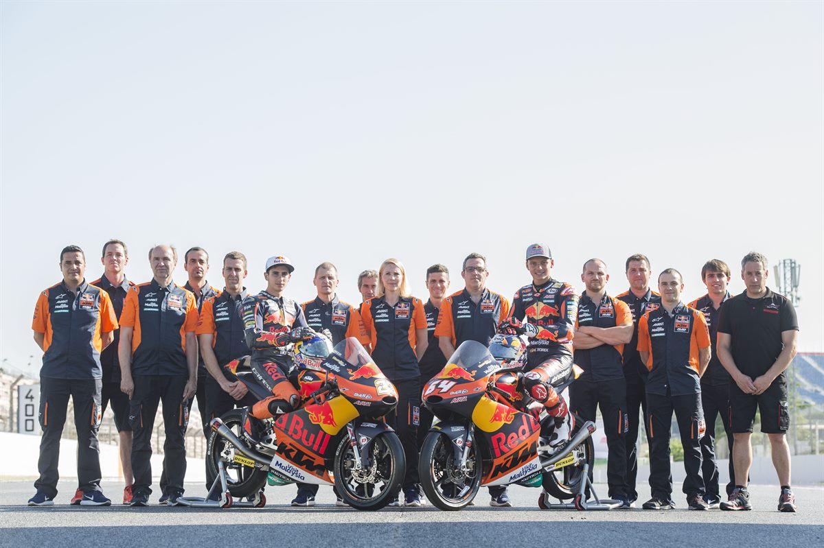 Niccolo Antonelli, Bo Bendsneyder & Team KTM RC250 GP Circuit de Barcelona-Catalunya 2017