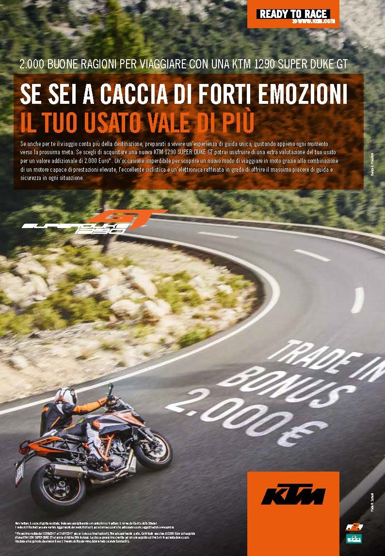 KTM 1290 Super Duke GT Trade In Promo 2017 [A4 IT]
