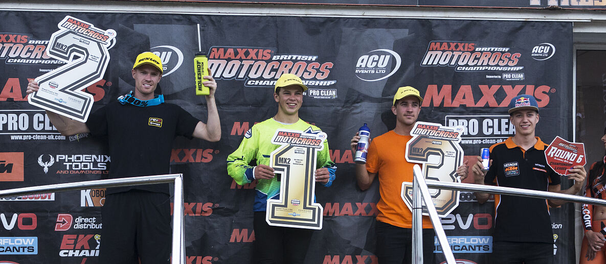 MX2 Blaxhall podium