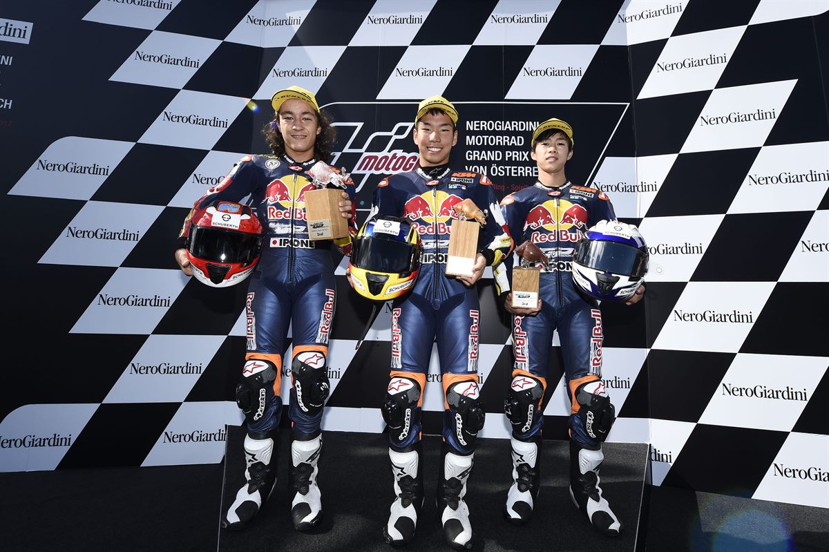 Can Öncü, Kazuki Masaki & Ai Ogura Podium Red Bull Ring Speilberg 2017