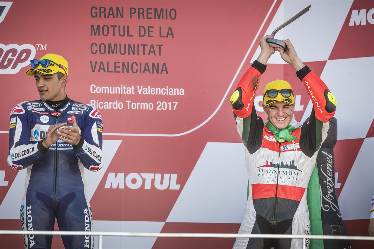 Marcos Ramirez Podium Comunitat Valenciana Ricardo Tormo 2017