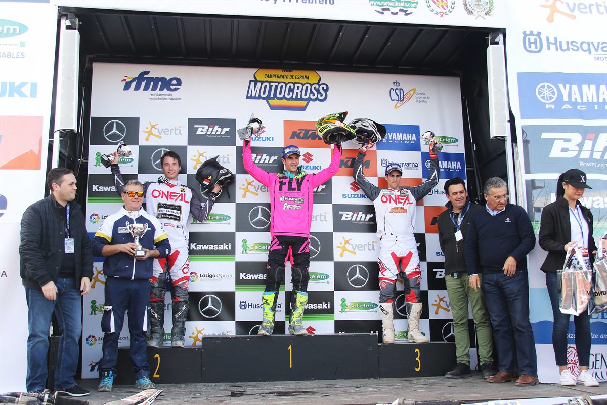 Podio MX2_Cto. España Motocross_Albaida (Valencia)