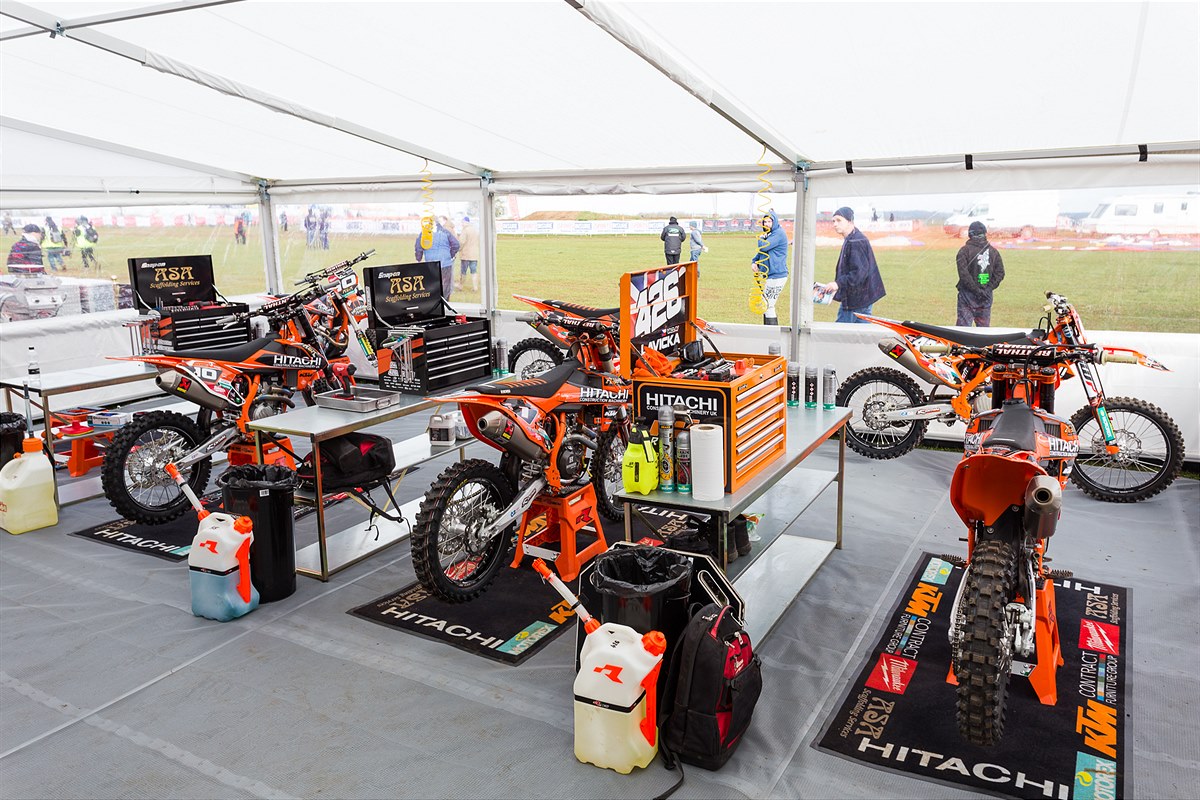 Hitachi ASA KTM UK team awning