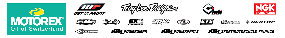 KTM Motorcross Racing Team Sponsors