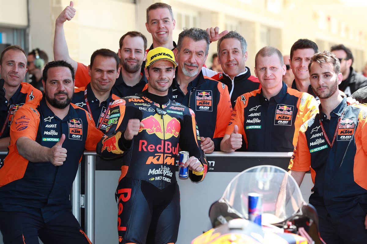 Miguel Oliveira & Team Parc Ferme Circuit Of The Americas 2018
