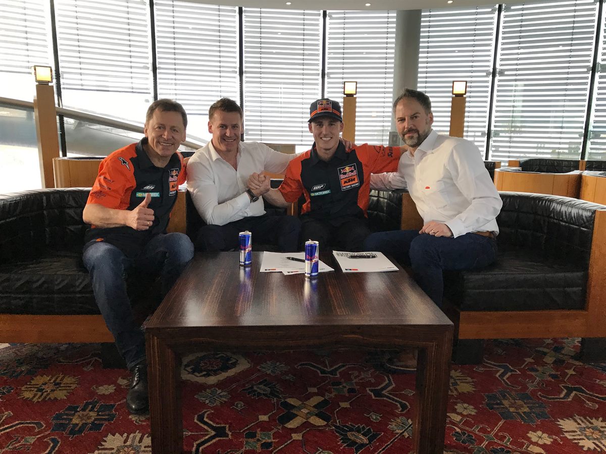 Mike Leitner, Pit Beirer, Pol Espargaro & Jens Hainbach 2018