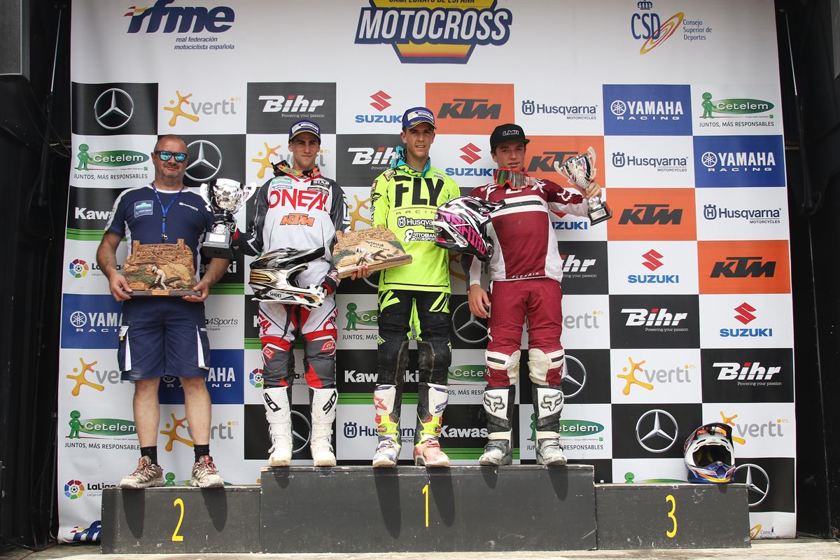 Podio MX2_Cto. España Motocross_Calatayud (Zaragoza) 