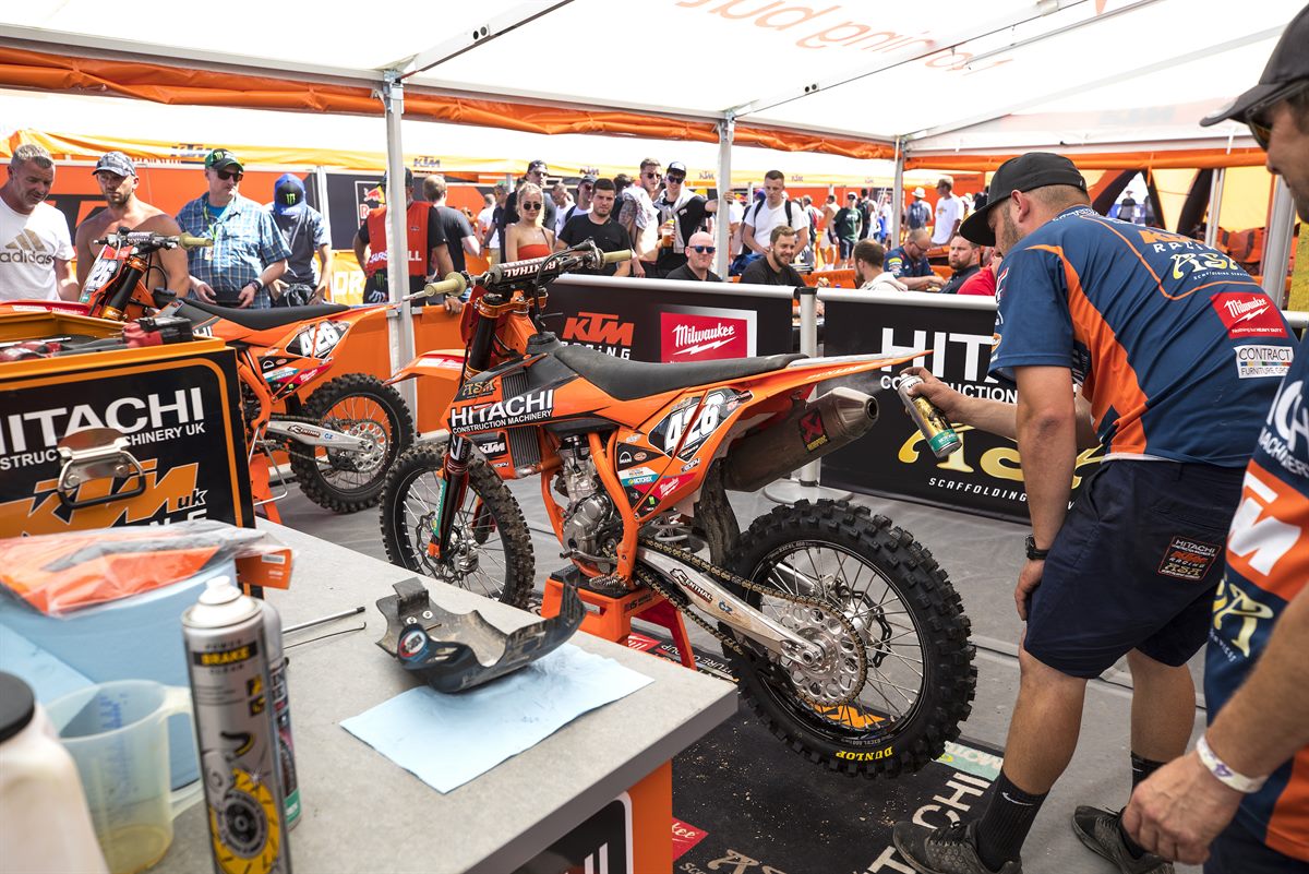 Hitachi ASA KTM UK awning MXGP Round 09