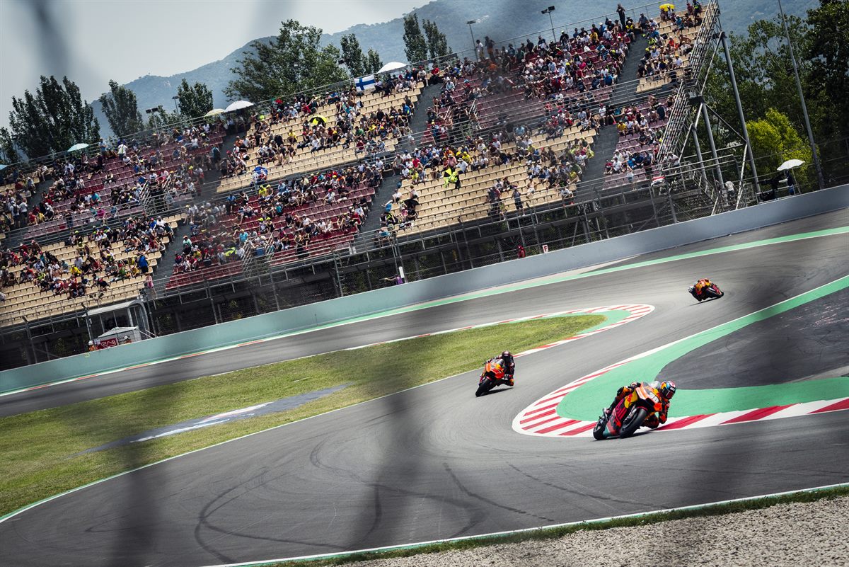 Bradley Smith, Mika Kallio & Pol Espargaro KTM RC16 Circuit de Barcelona-Catalunya 2018