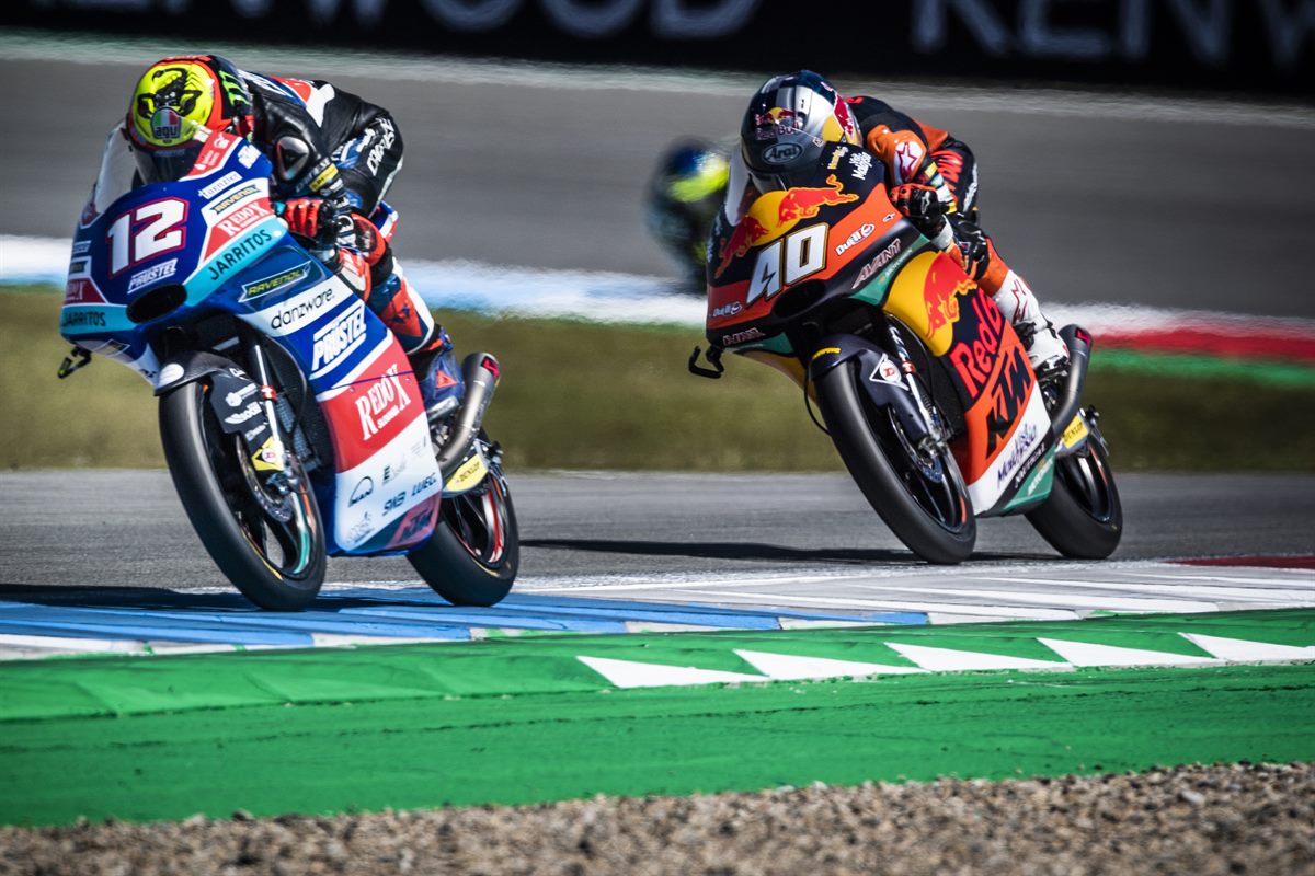 Marco Bezzecchi & Darryn Binder KTM RC250 GP TT Circuit Assen 2018