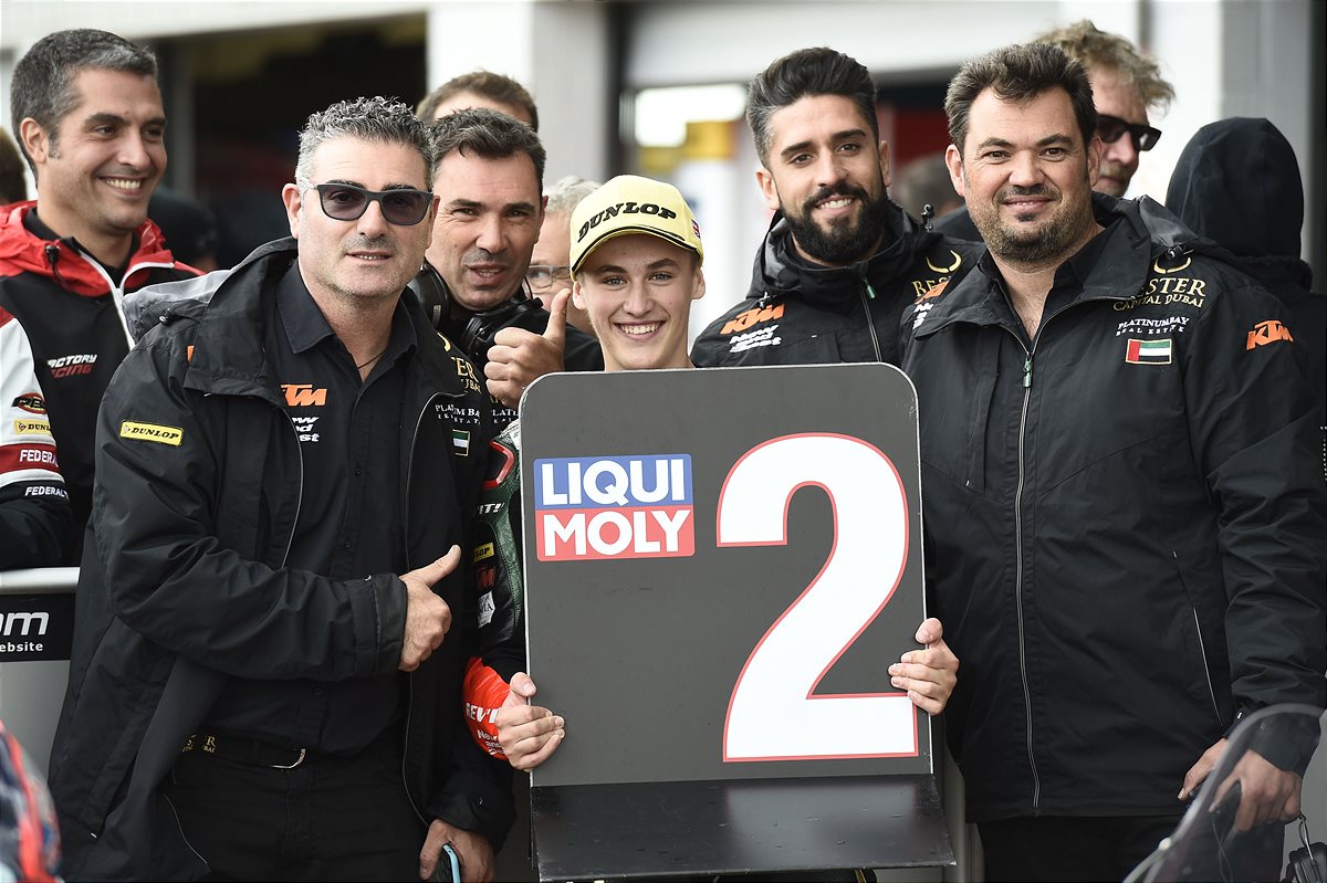 Jaume Masia & Team Parc Ferme Silverstone Circuit 2018