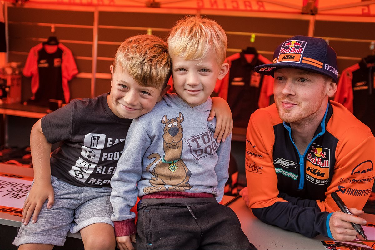 Bradley Smith & Fans KTM Silverstone Circuit 2018