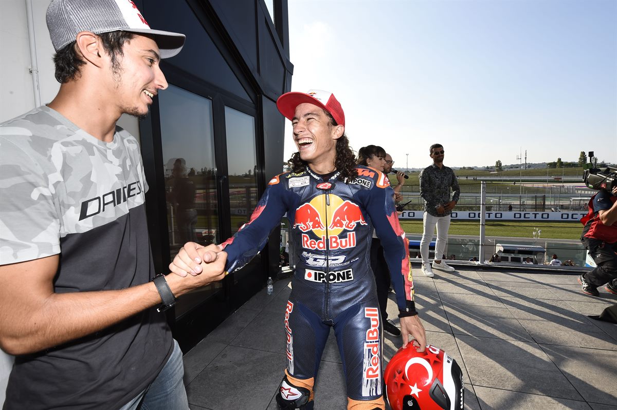 Toprak Razgatlıoğlu & Can Öncü Podium Misano 2018Misano World Circuit Marco Simoncelli 2018