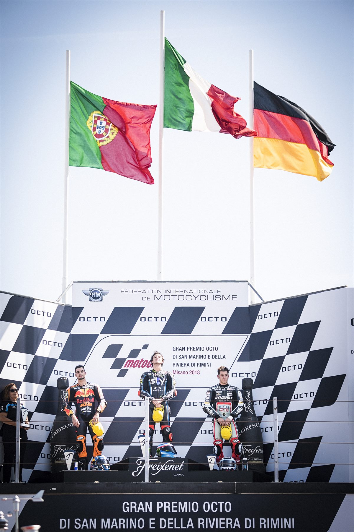 Miguel Oliveira Podium Misano World Circuit Marco Simoncelli 2018