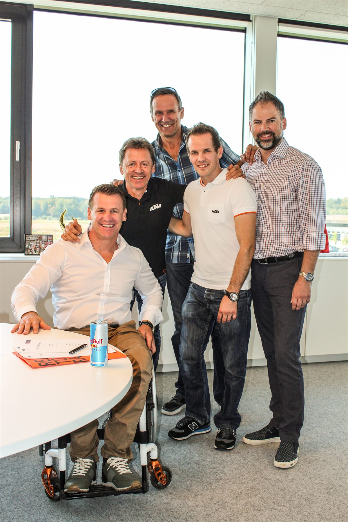 Pit Beirer, Mike Leitner, Heinz Kinigadner, Mika Kallio & Jens Hainbach KTM Motorsport Munderfing 2018