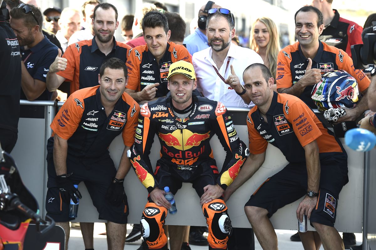 Brad Binder & Team Parc Ferme MotorLand Aragon 2018