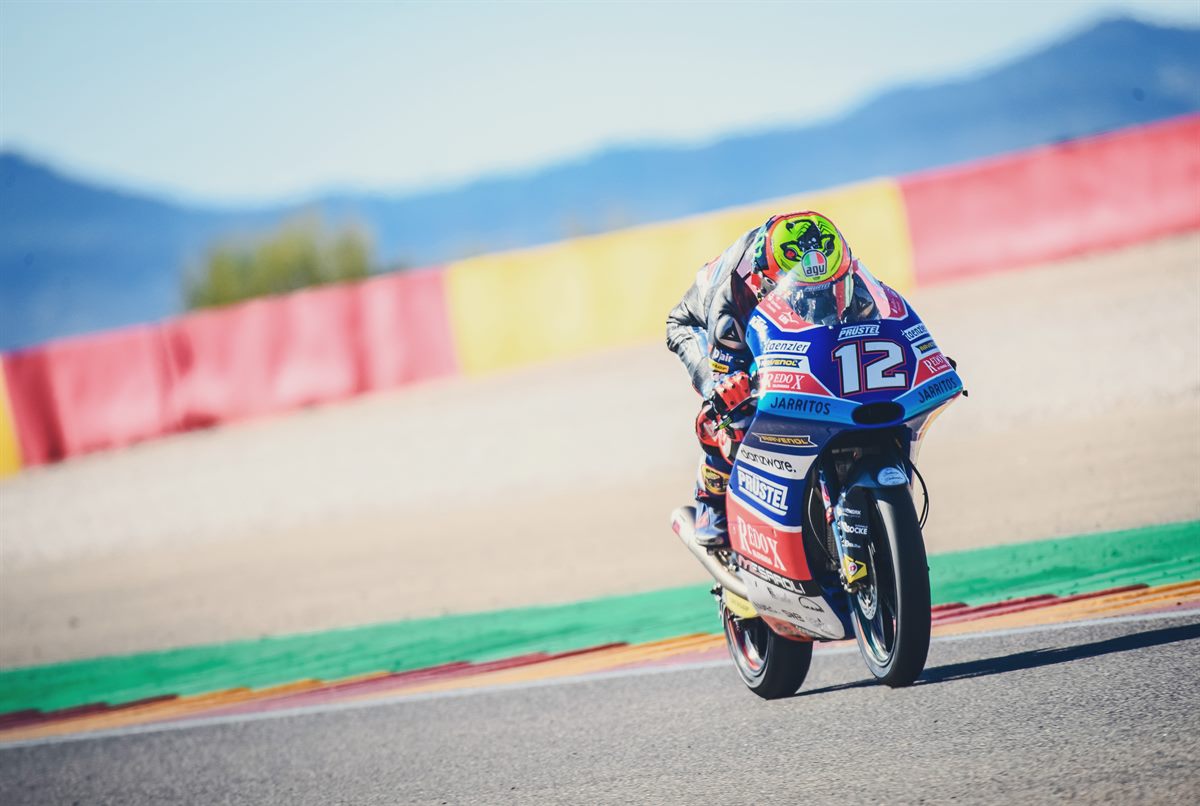 Marco Bezzecchi KTM RC250 GP MotorLand Aragon 2018
