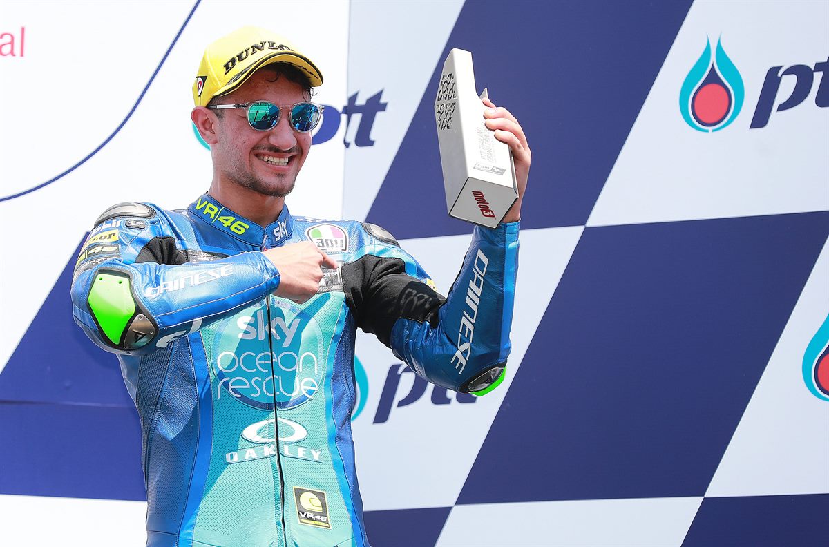 Dennis Foggia Podium Chang International Circuit 2018