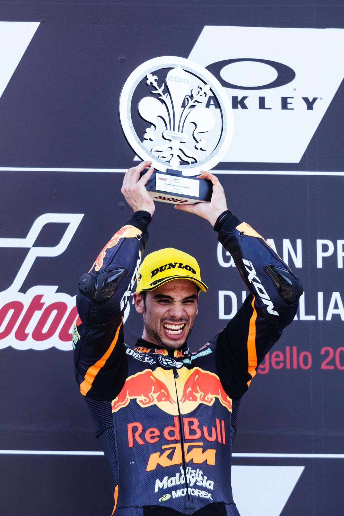 233971_Miguel Oliveira Podium Autodromo del Mugello 2018