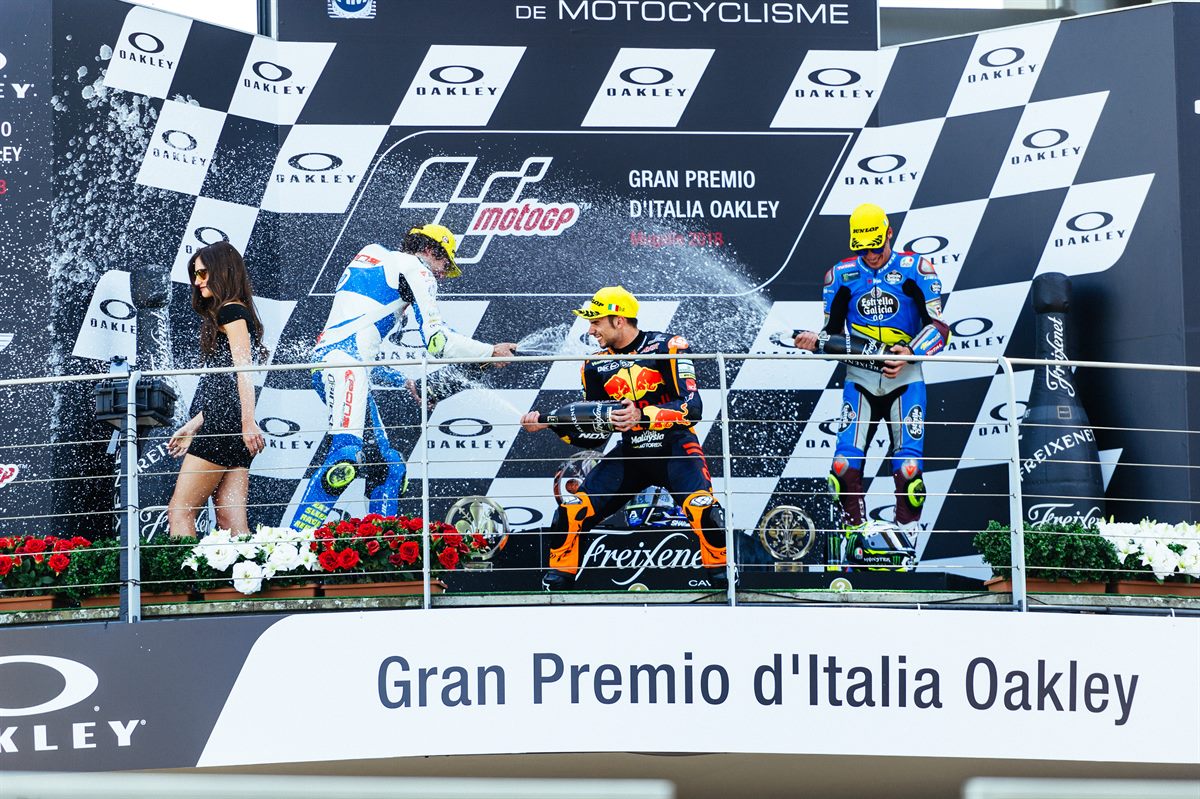 233938_Miguel Oliveira Podium Autodromo del Mugello 2018